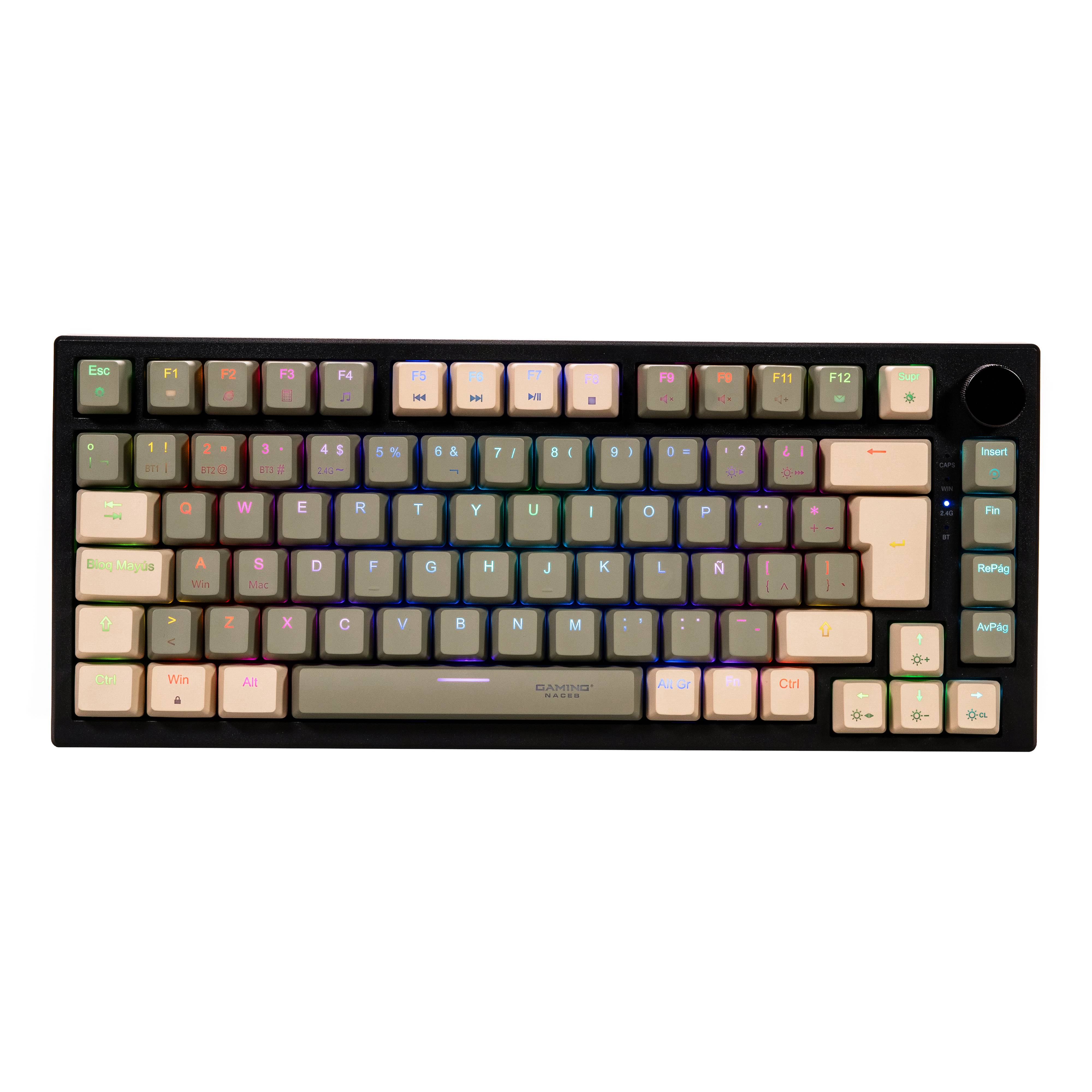 TECLADO MECANICO GAMER 80  K476 NA-0969 - TECLADO MECANICO GAMER 80  K476 NA-0969 -
